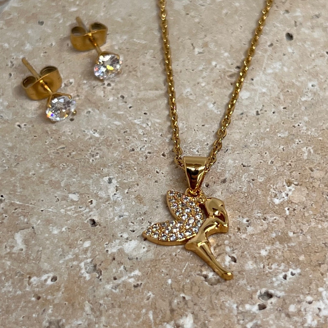 Tinkerbell Necklace Set